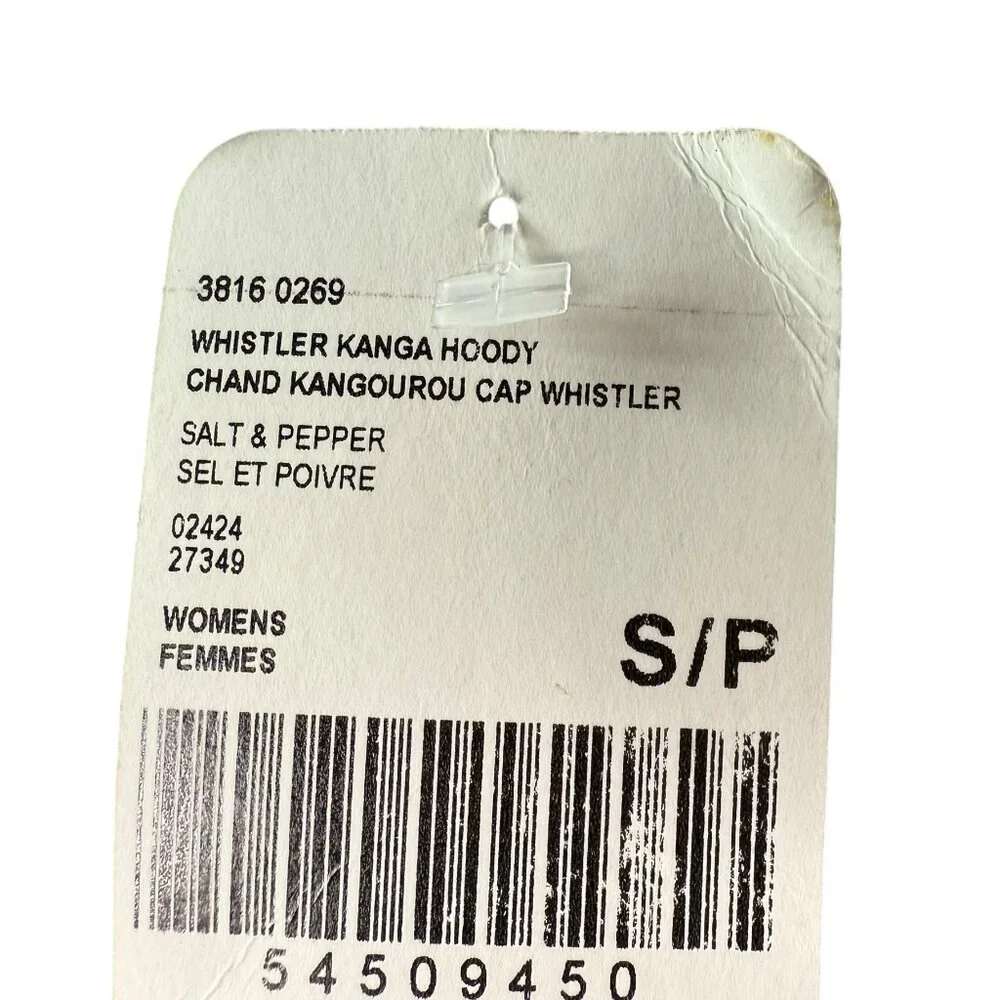 NEW ROOTS Whistler Kanga Hoody Hooded Pullover Sweatshirt Heathered Gray Small - Picture 3 of 10